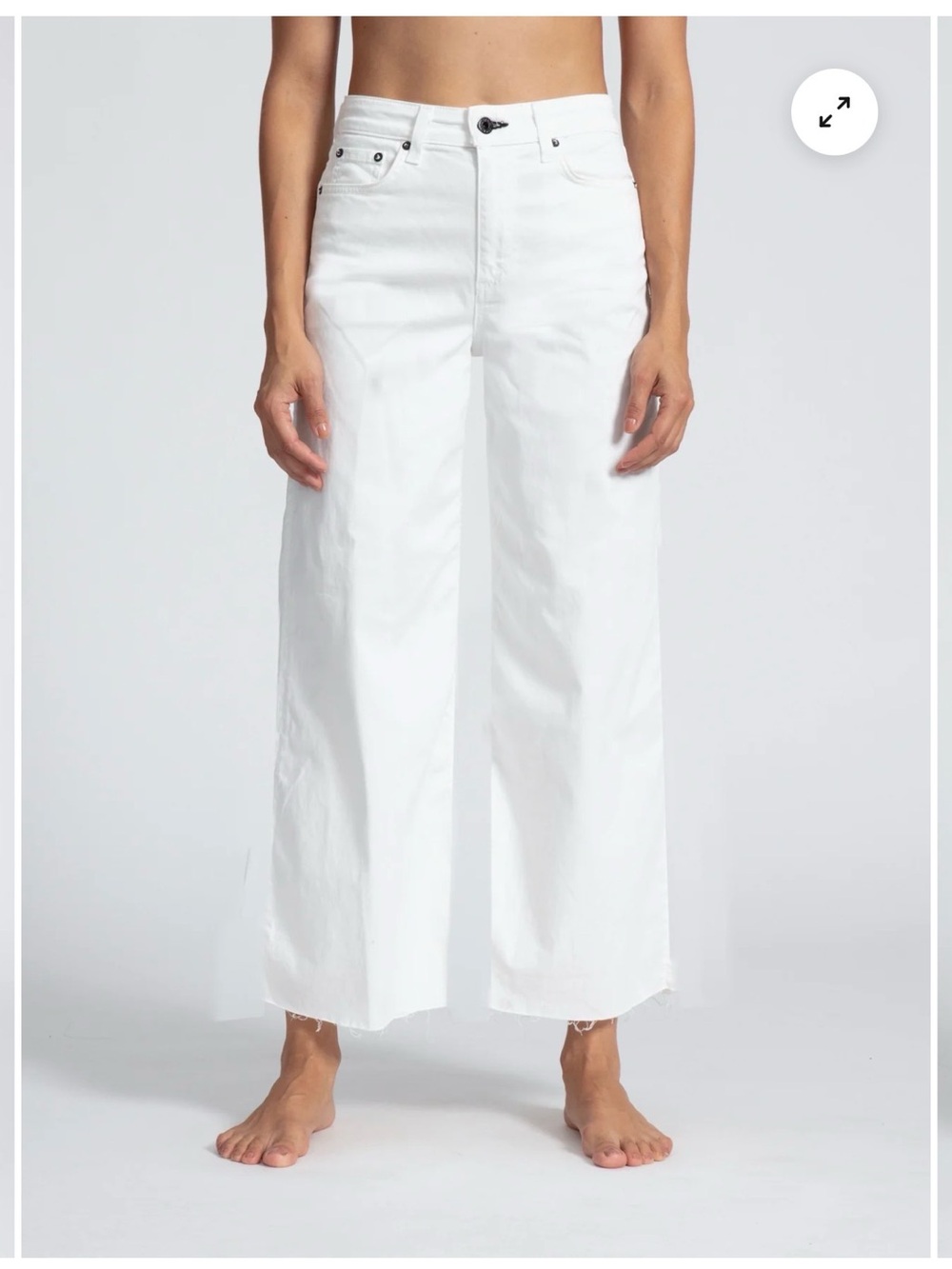 ASKK NY Tan Crop Wide-Leg Chinos